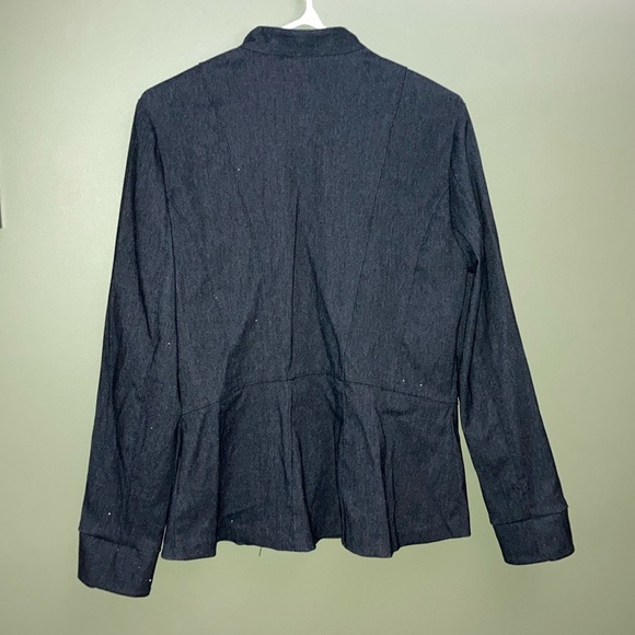 Renuar Black and Gray Blazer Tailored Fit Notched Lapel - Picture 6 of 13